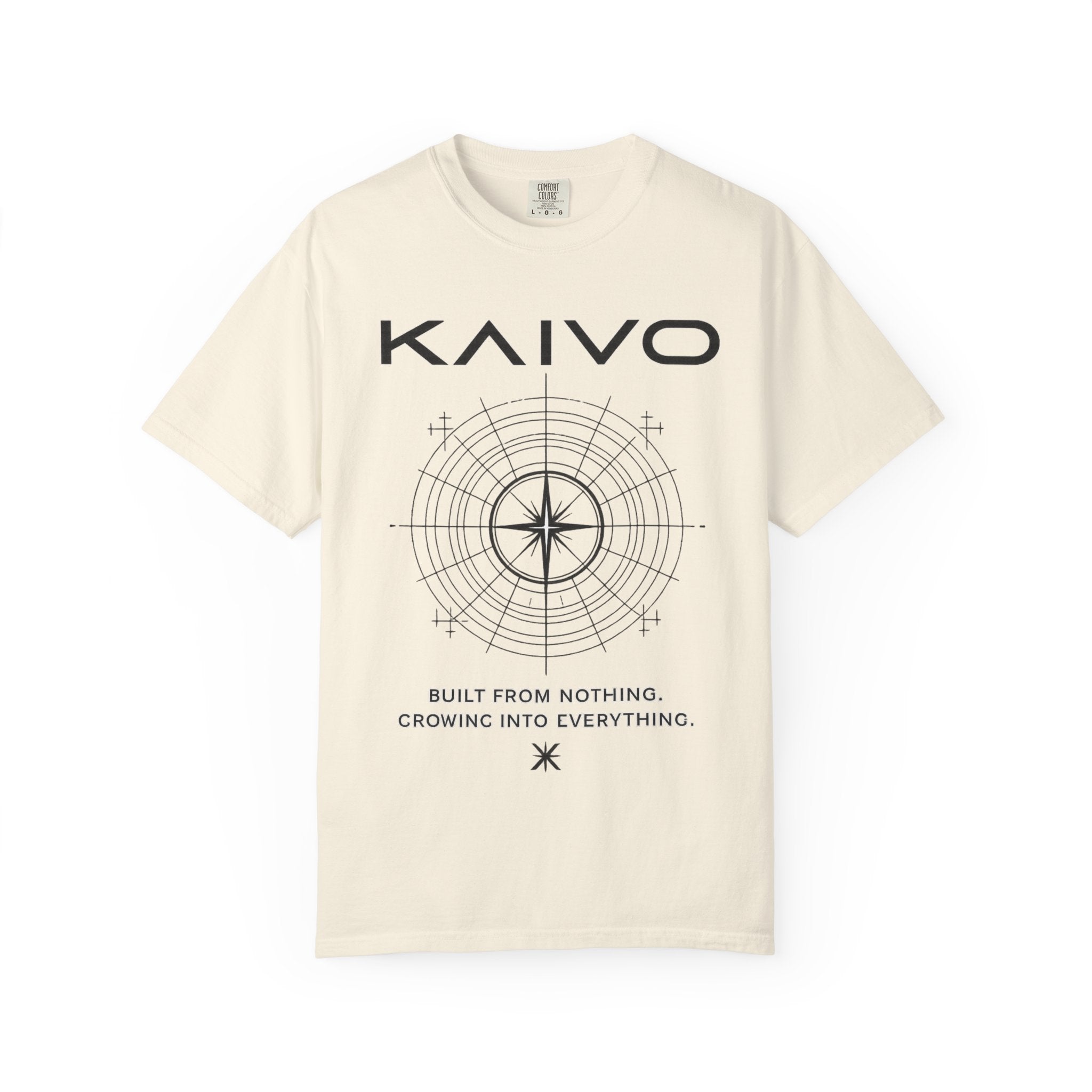 Kaivo Compass Logo T-Shirt — "Built From Nothing. Growing Into Everything."