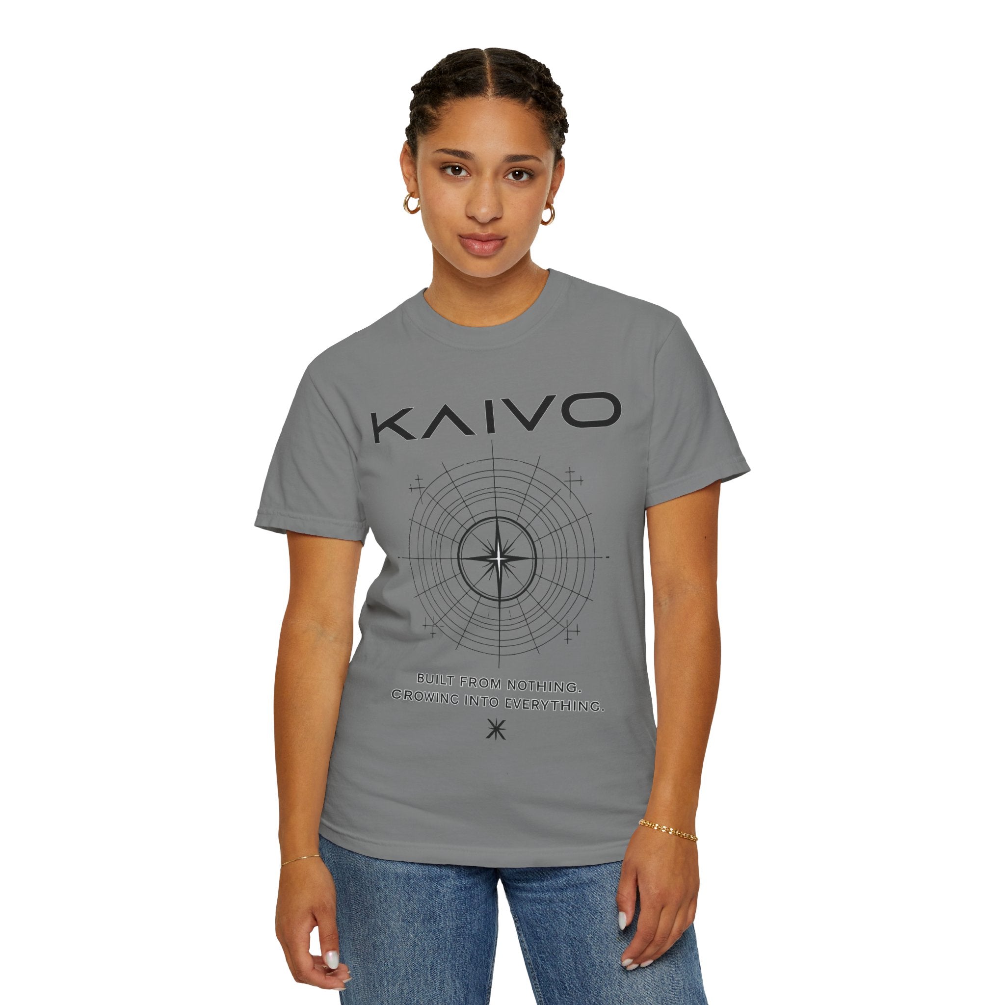 Kaivo Compass Logo T-Shirt — "Built From Nothing. Growing Into Everything."