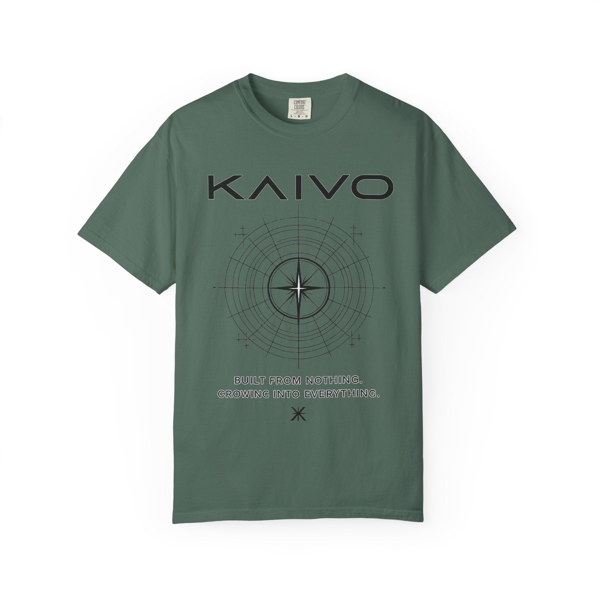 Kaivo Compass Logo T-Shirt — "Built From Nothing. Growing Into Everything."