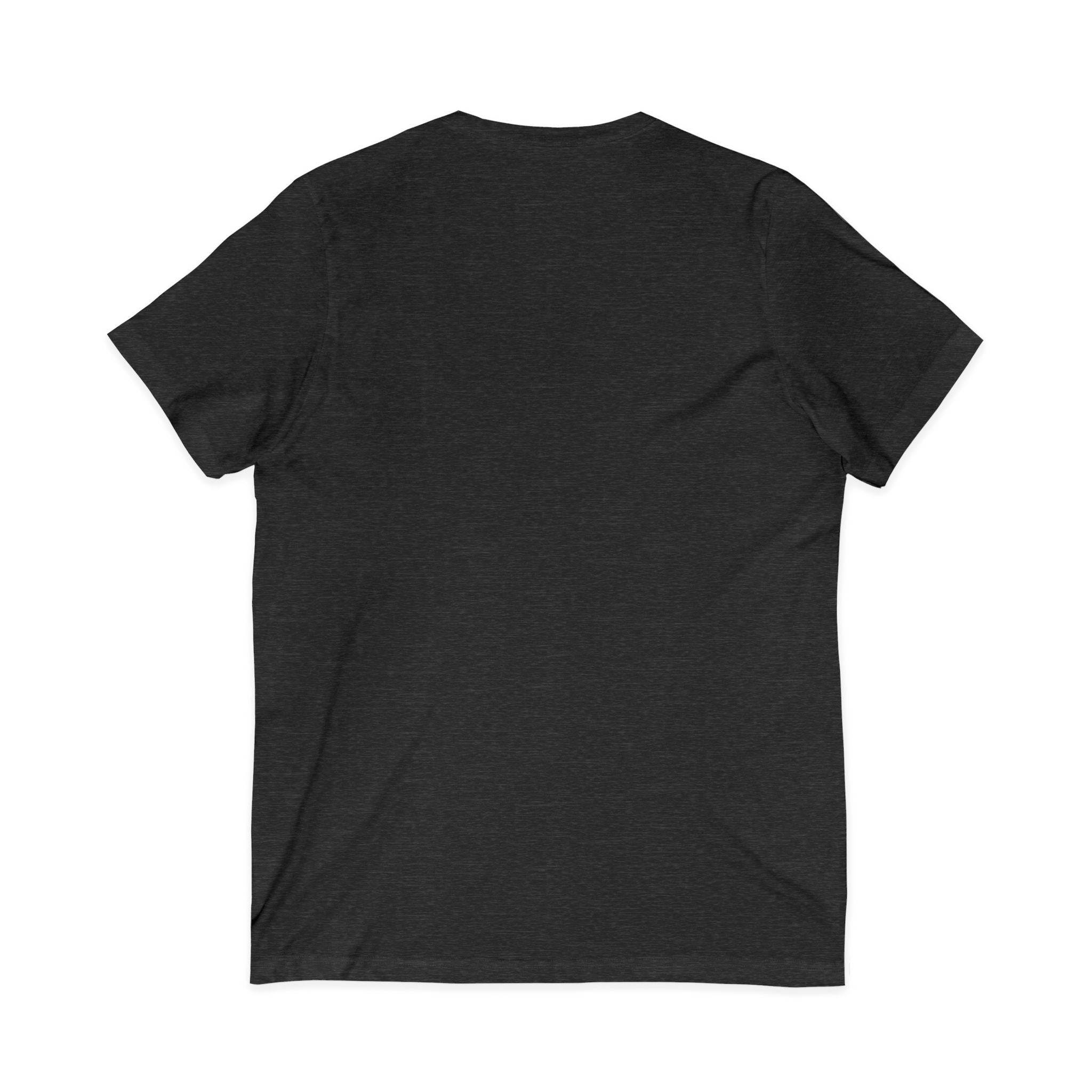 Motivational Compass V-Neck Tee — “Built From Nothing. Keep Building.”