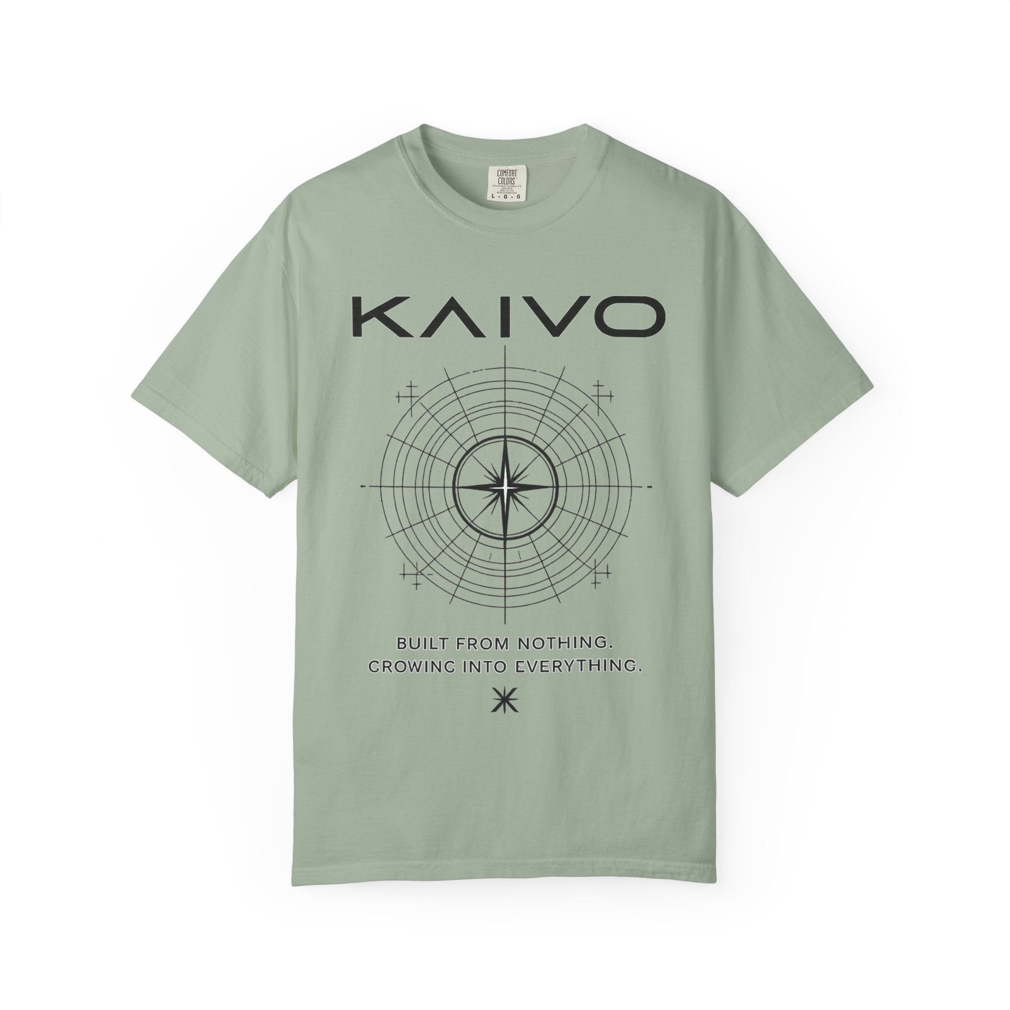 Kaivo Compass Logo T-Shirt — "Built From Nothing. Growing Into Everything."