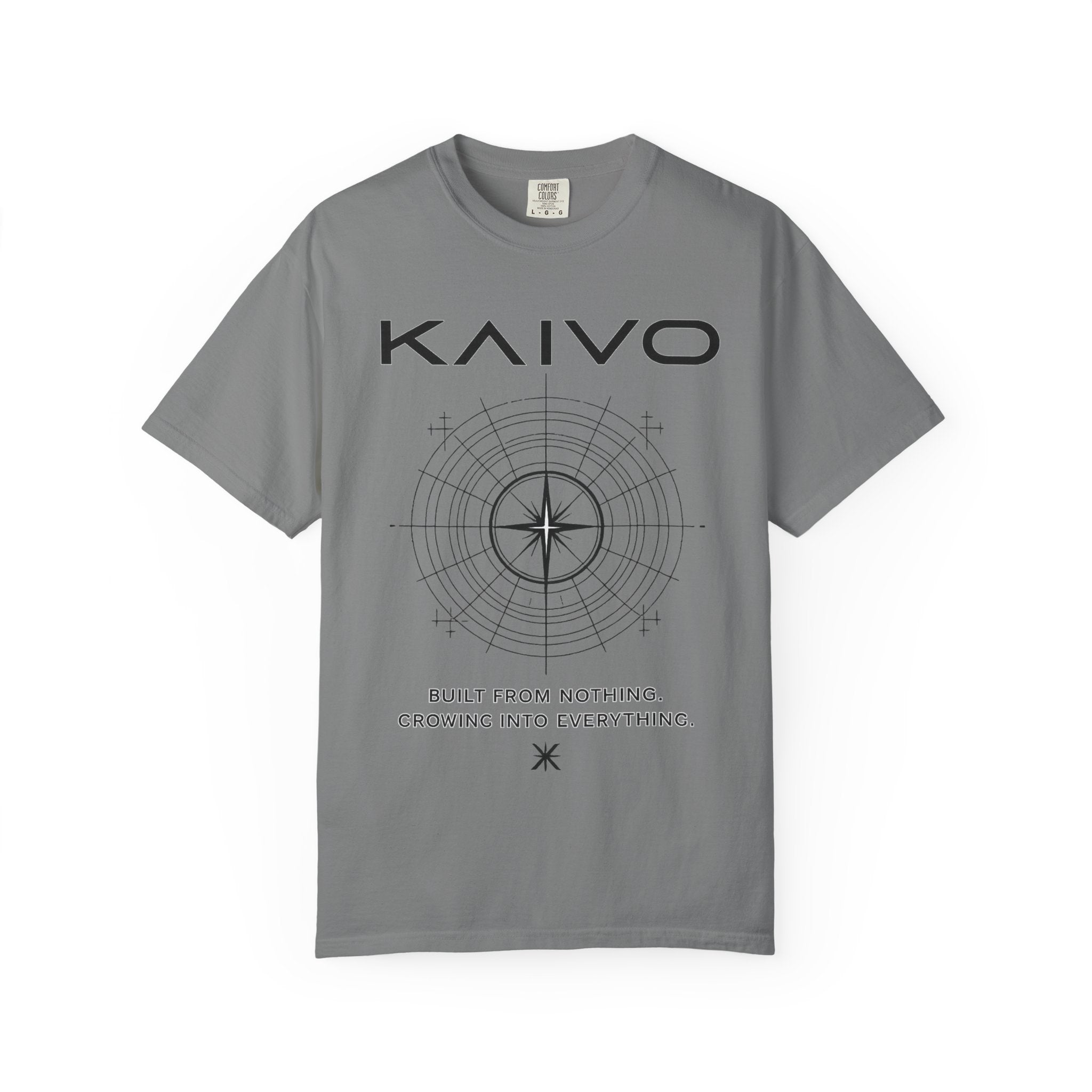 Kaivo Compass Logo T-Shirt — "Built From Nothing. Growing Into Everything."