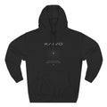 KAIVO Compass Graphic Hoodie — Minimalist Sci‑Tech Chest & Back Print