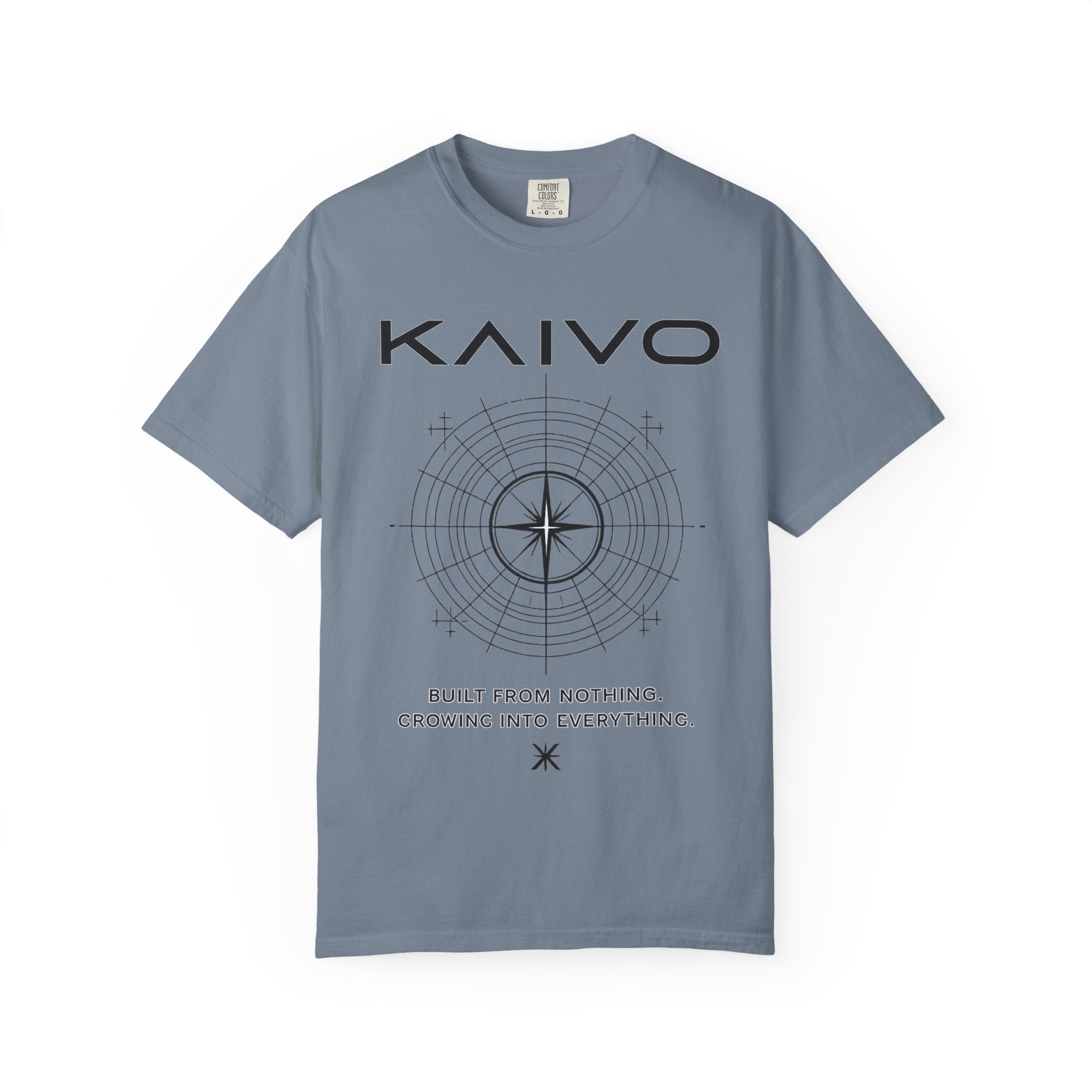 Kaivo Compass Logo T-Shirt — "Built From Nothing. Growing Into Everything."