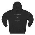 KAIVO Compass Graphic Hoodie — Minimalist Sci‑Tech Chest & Back Print