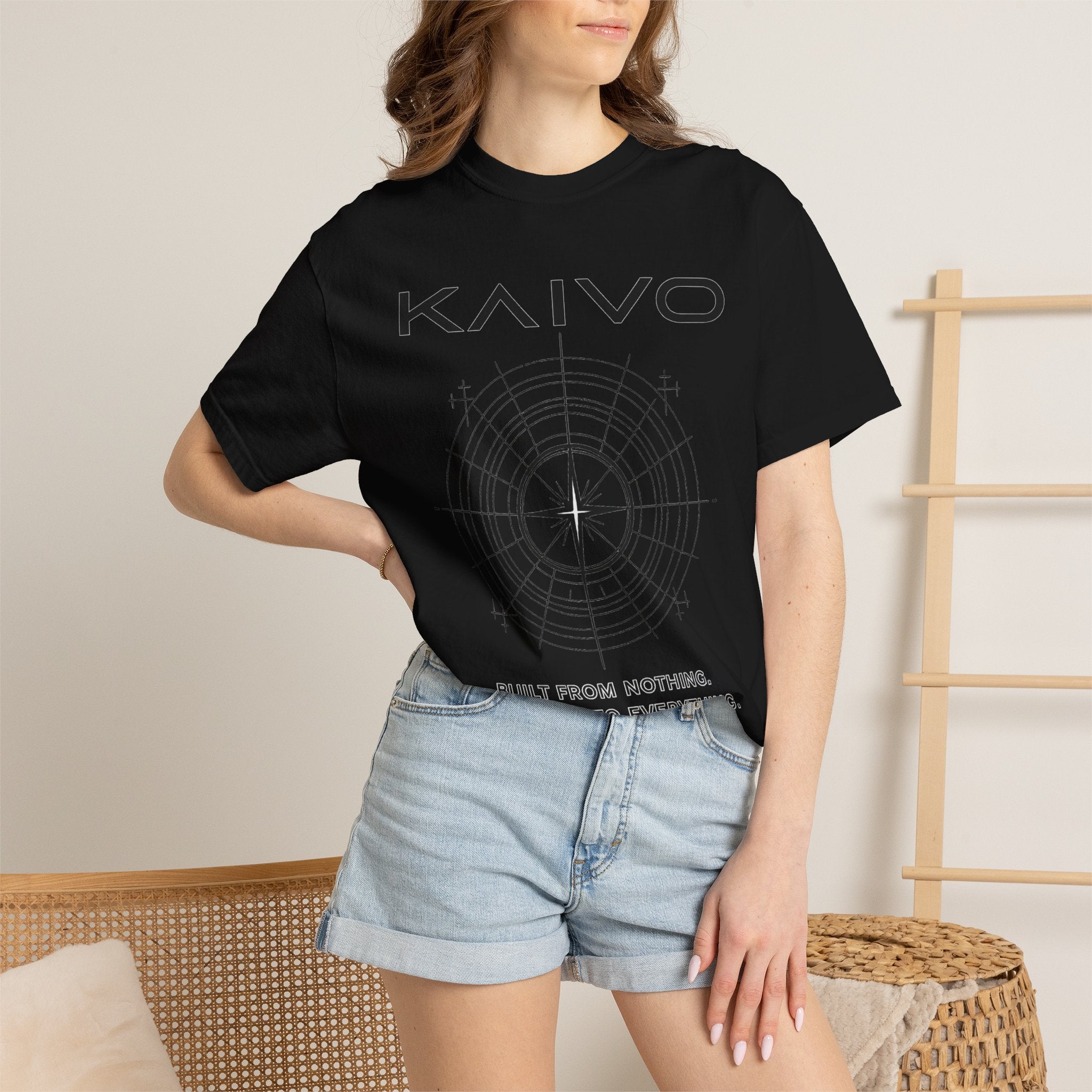 Kaivo Compass Logo T-Shirt — "Built From Nothing. Growing Into Everything."