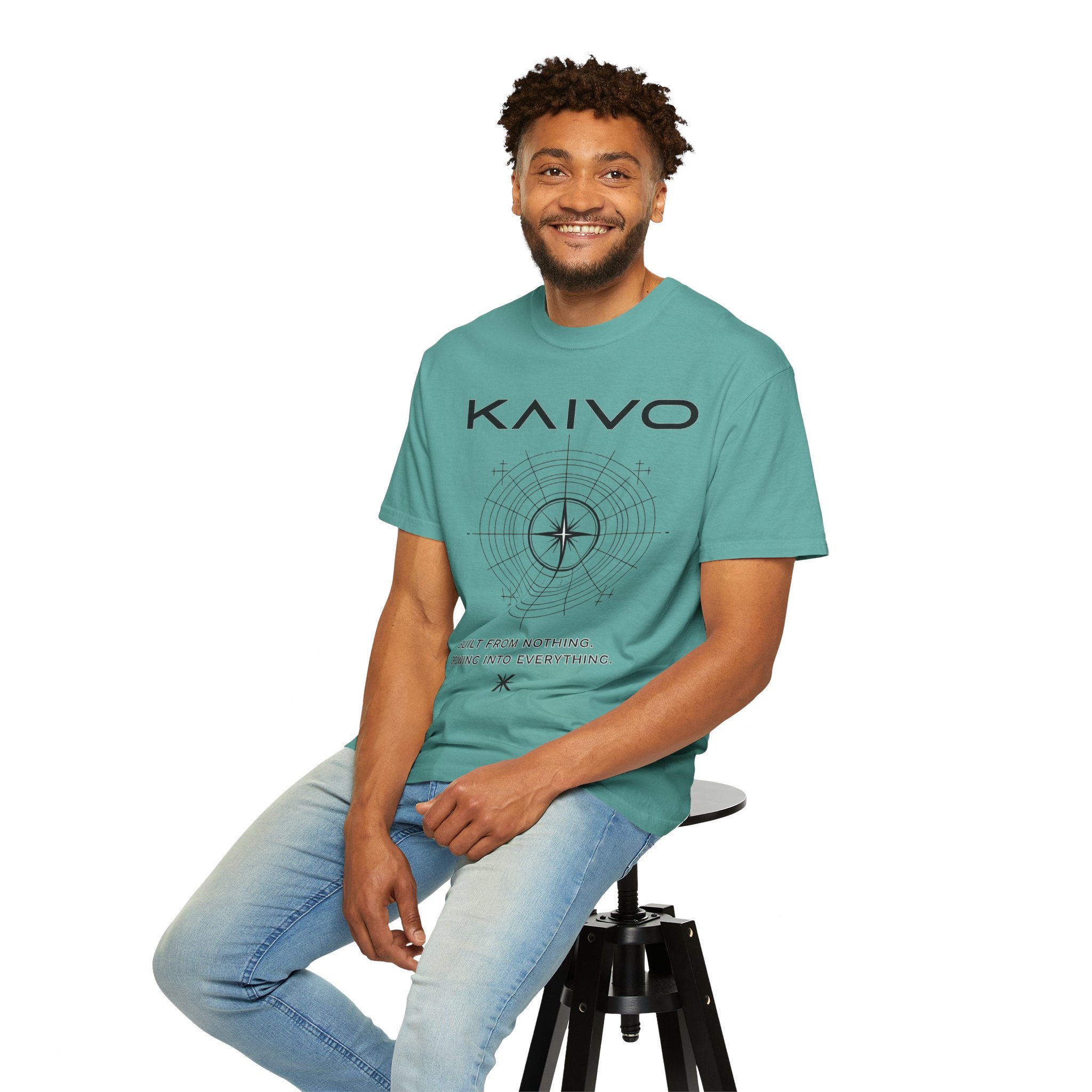 Kaivo Compass Logo T-Shirt — "Built From Nothing. Growing Into Everything."