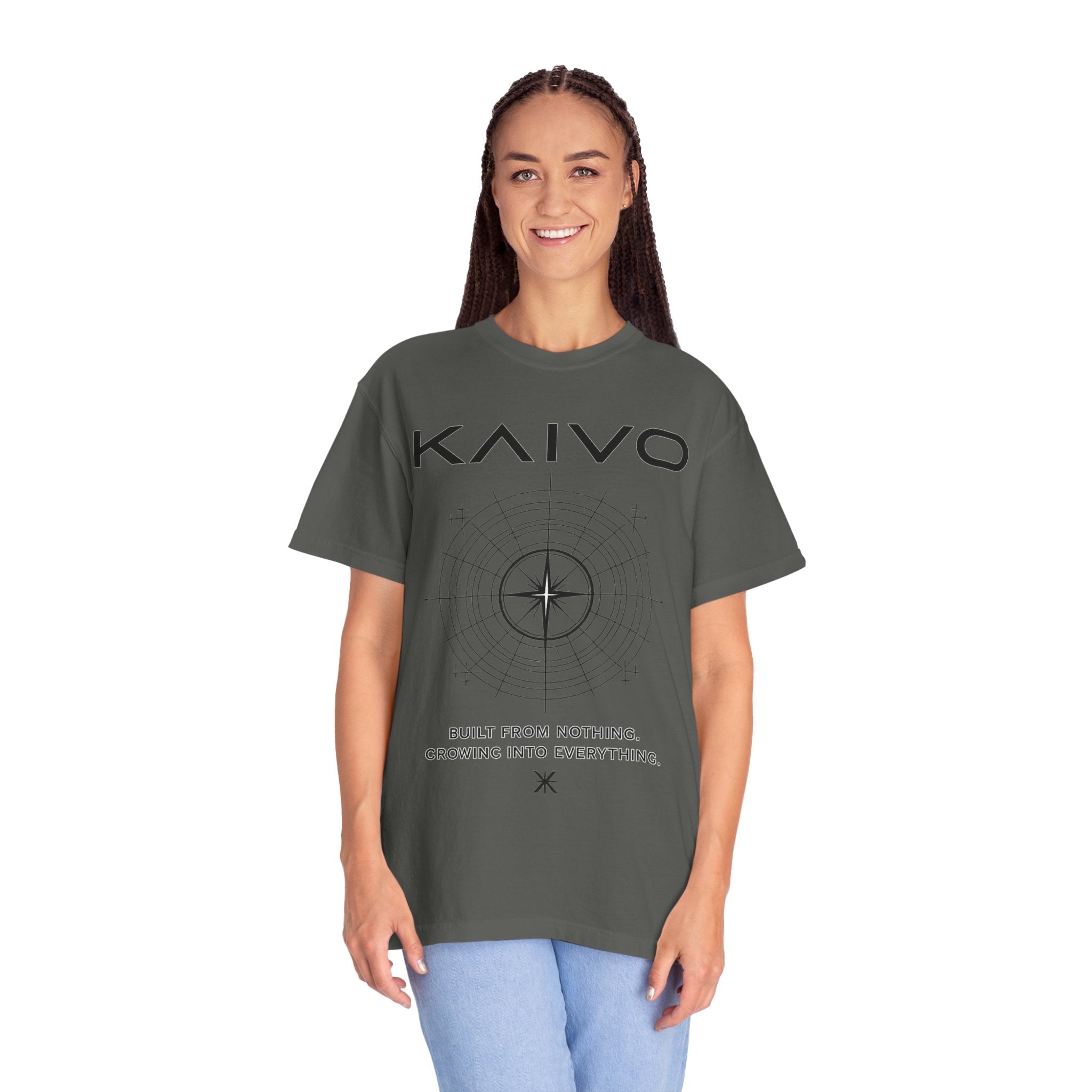 Kaivo Compass Logo T-Shirt — "Built From Nothing. Growing Into Everything."